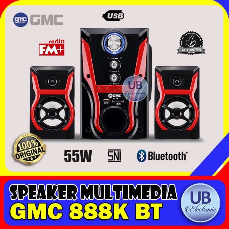 SPEAKER AKTIF GMC BLUETOOTH SPEAKER 888K PROMO HARGA TERMURAH