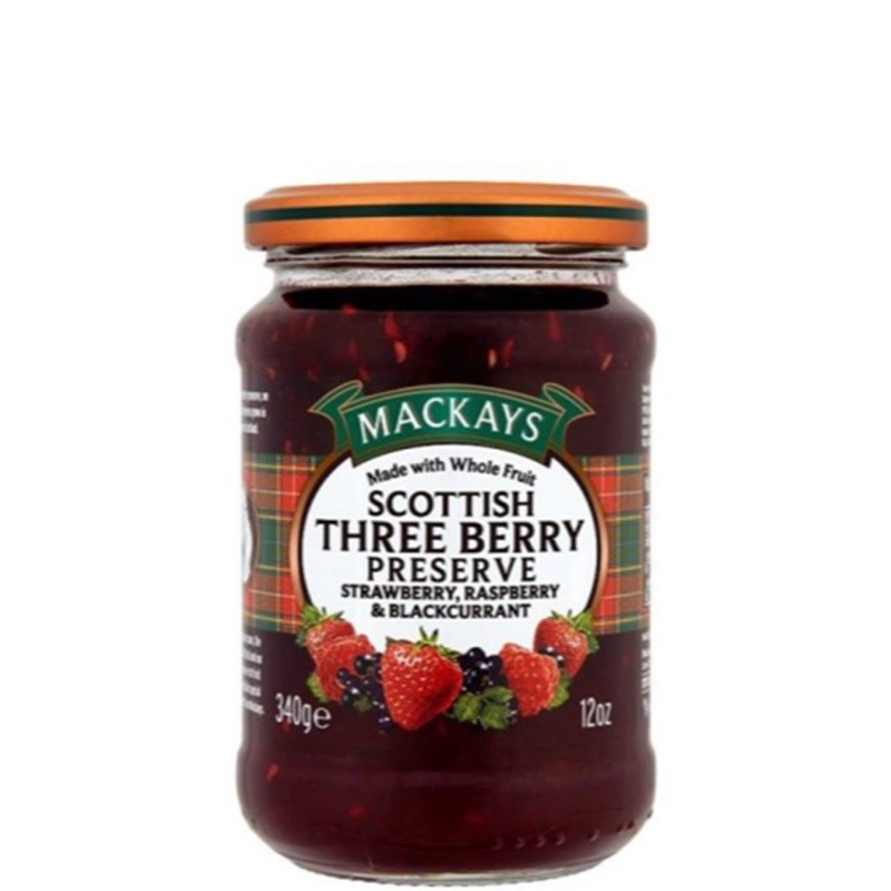 

Mackays Scottish Three Berries Preserve Selai Buah 340 gr