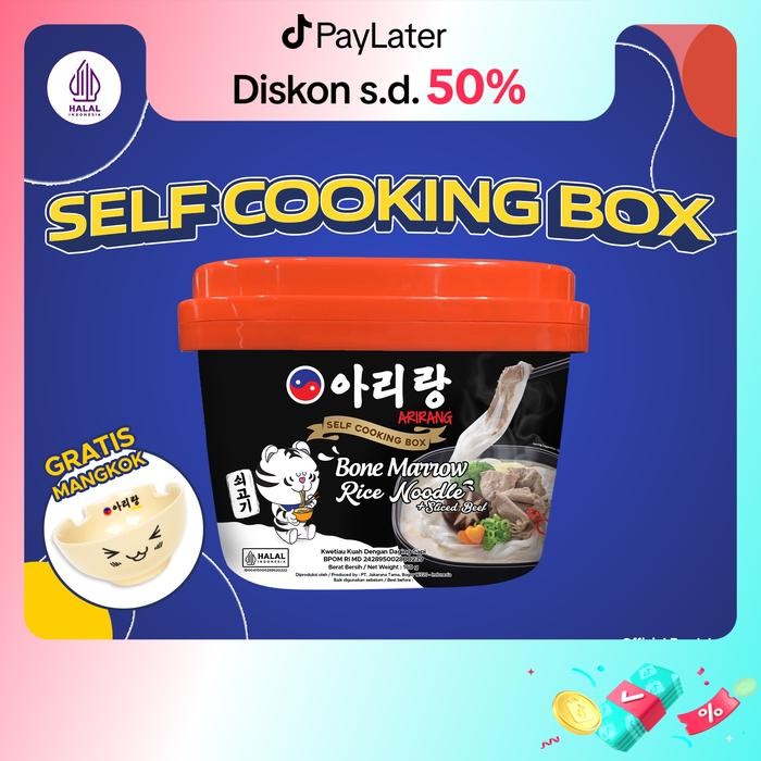 

Arirang Self Cooking Box Bone Marrow + Sliced Beef 160g + Mangkok Food Kuah