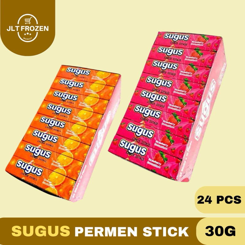 

Sugus Permen Lunak / Candy Stick Sugus BOX Rasa Strawberry / Blackcurrant / Jeruk isi 24pcs