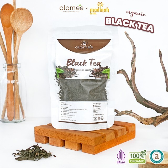 

Black Tea Teh Organic Bunga Kering Hitam Dried Alami Organik Herbal 25gr madinah