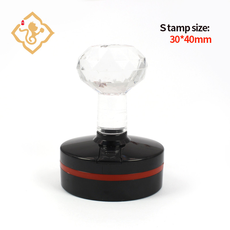 

30*40mPersonalized Seal Stamp Logo Self inking Stamp Customized Photosensitive ink Stamp Professional Designer Round Oval Stamp