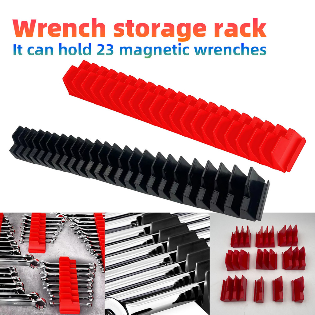 Rak Kunci Pas Rak Penyimpanan Kunci Pas Dapat menampung 23 kunci pas Magnet Tool Holder