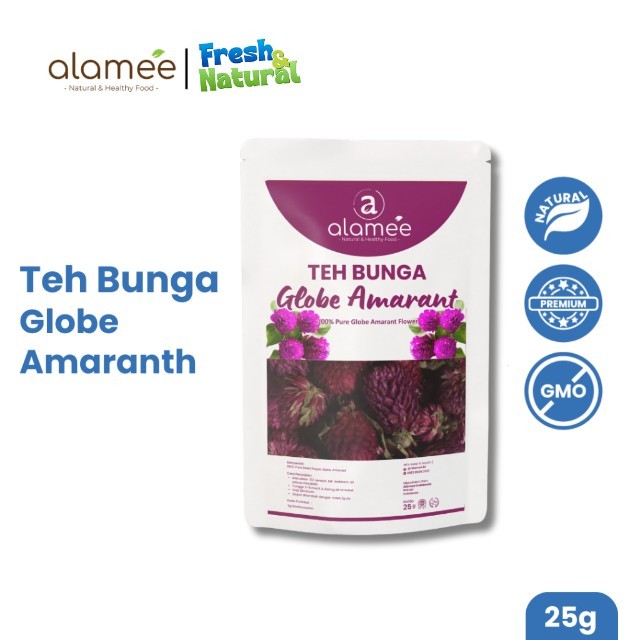 

Teh Bunga Globe Amaranth Tea Herbal Kering Organik Herbal Organic Asli Dried Flower Alami 25 Gr fresh and natural