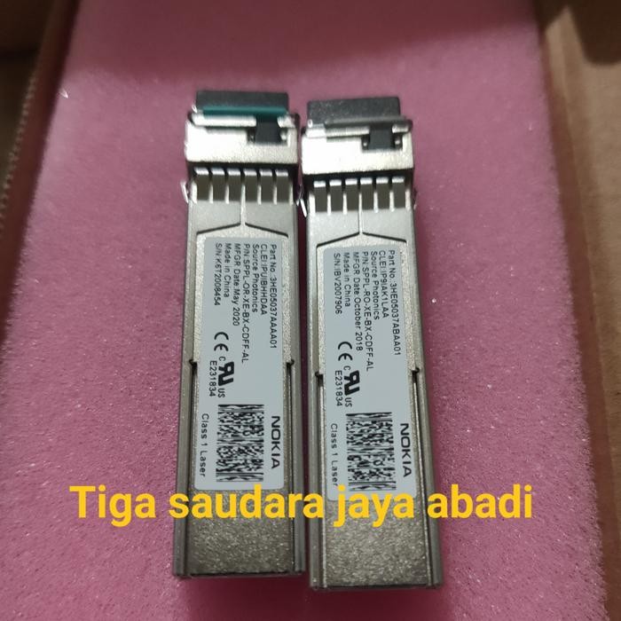sfp bidi 10g 10km Nokia baru Dan  1tahun  1 pasang