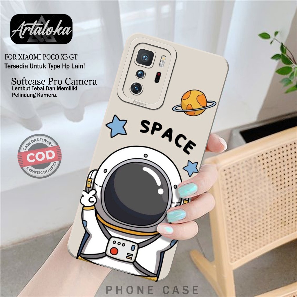 Softcase Hp Xiaomi Poco X3 GT Fashion Case Astronod Case Poco X3 GT Silikon TPU Pro Camera Casing Xi