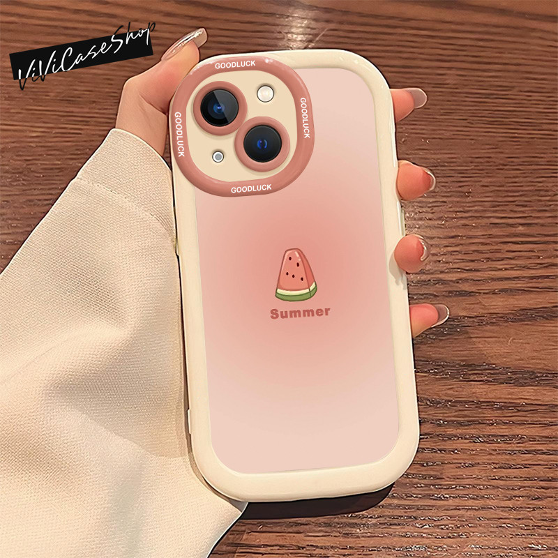 Semangka kecil Untuk Case iphone 11 12 13 pro max 15 14 13 x xs xr ip 7 8 6 6s plus casing hp aesthe