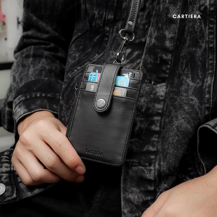 

Promo Cartiera Vex Lanyard ID Card Name Tag Kalung Pria Wanita Kulit Praktis Premium - Pink Terlaris