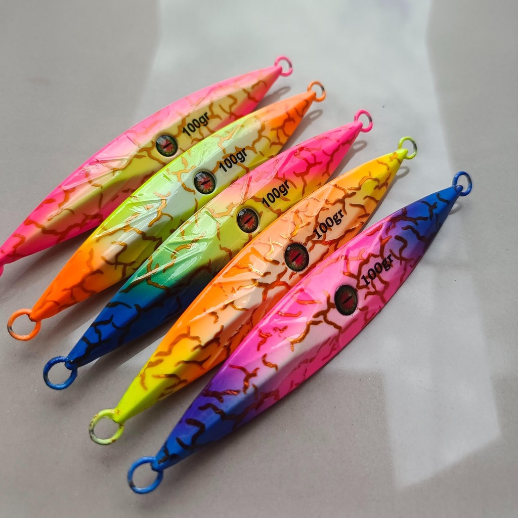 Metal Jig Diamond 80gr Umpan Mancing Laut Full Gid Cocok Siang Malam - Ikan, Pancing jigging