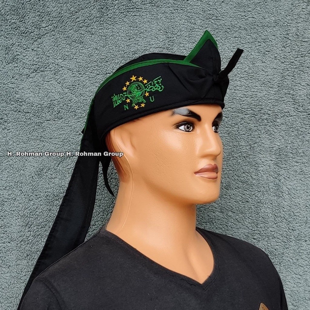 Peci Blangkon ikat praktis Bordir NU By Sorban Batik