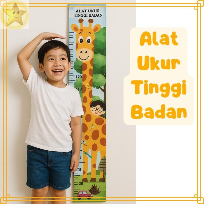 APE Alat Pengukur Tinggi Badan Anak Motif Jerapah - Alat Ukur Tinggi / Growth Chart