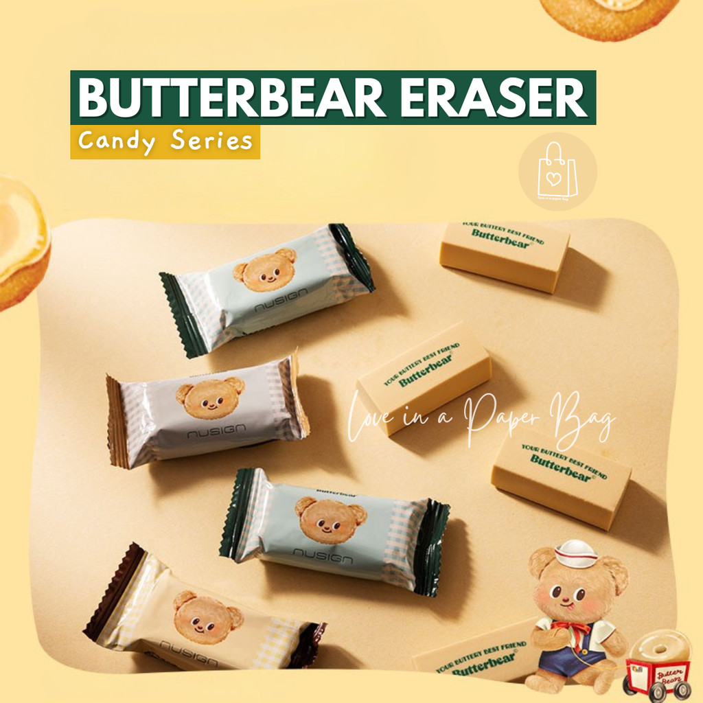 

[LIPB] Penghapus Butterbear Candy Pack Eraser - Gemas & Bersih