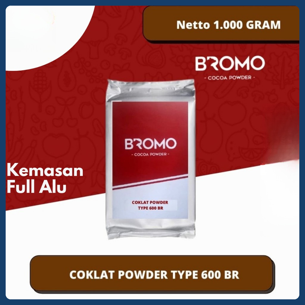 

BROMO Kakao Powder BR 600| Classic Coklat 100% ASLI Cocoa