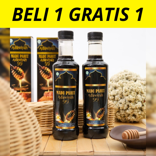 

1 GRATIS 1 Madu Hitam Adawiyah 99 Original 470gr Atasi Diabetes | Kolesterol | Asam Urat | Jaga Imun