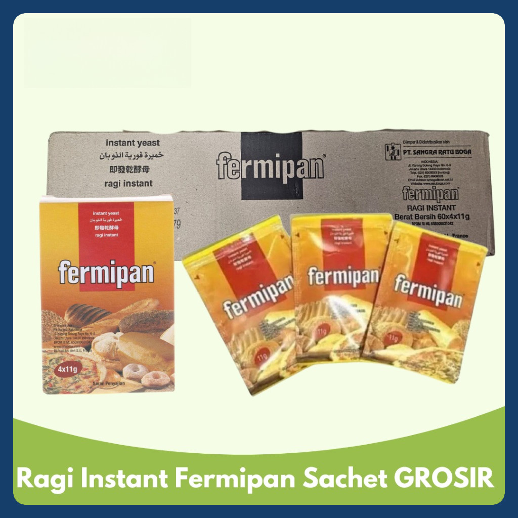 

1 PAK Fermipan sachet isi 10 box GROSIR
