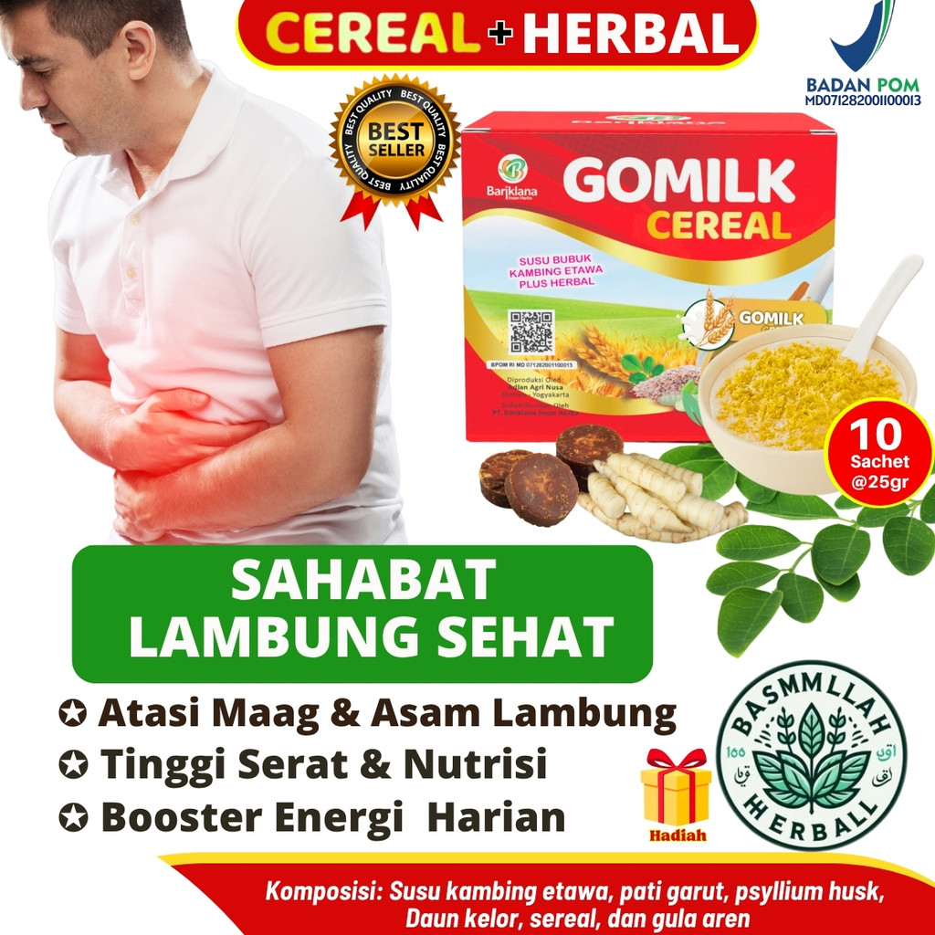 

Gomilk Cereal – Sarapan Bergizi untuk Maag & GERD | Aman Lambung, Lancar BAB & ASI