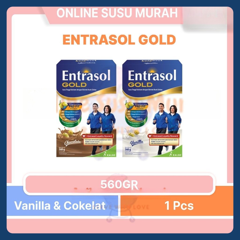 

ENTRASOL GOLD PROFIT 560GR COKLAT VANILA 560 GR SEBELUMNYA 600GR 600 GR SSKD