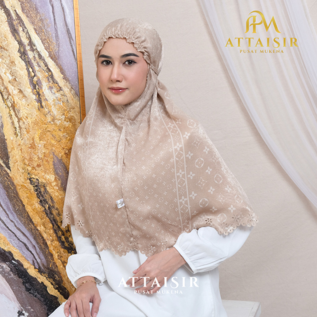 PARXETSHOP  Apm Mukena - Bergo Hamidah Santorini Silk Daily Hijab Instan