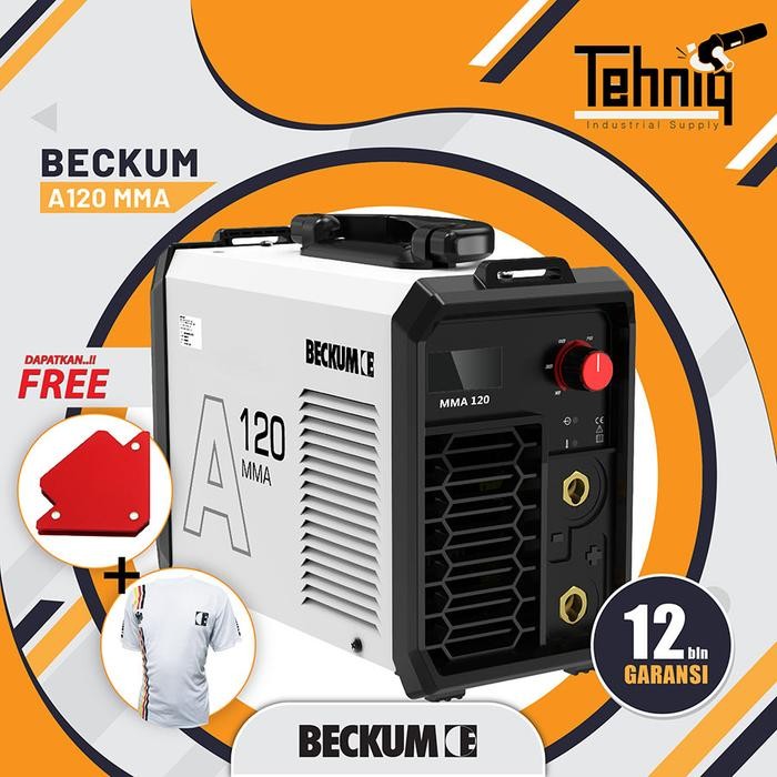 Dijual MESIN LAS LISTRIK BECKUM MMA A 120 INVERTER WELDING / MESIN LAS BECKUM - MMA 120 Terlaris Tbk