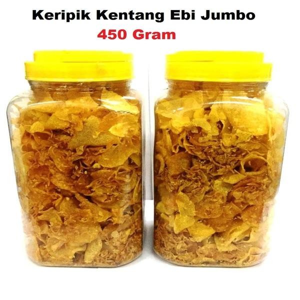 

Keripik Kentang Ebi Homemade Enak Berkualitas 450 Gram - Original (Asin)