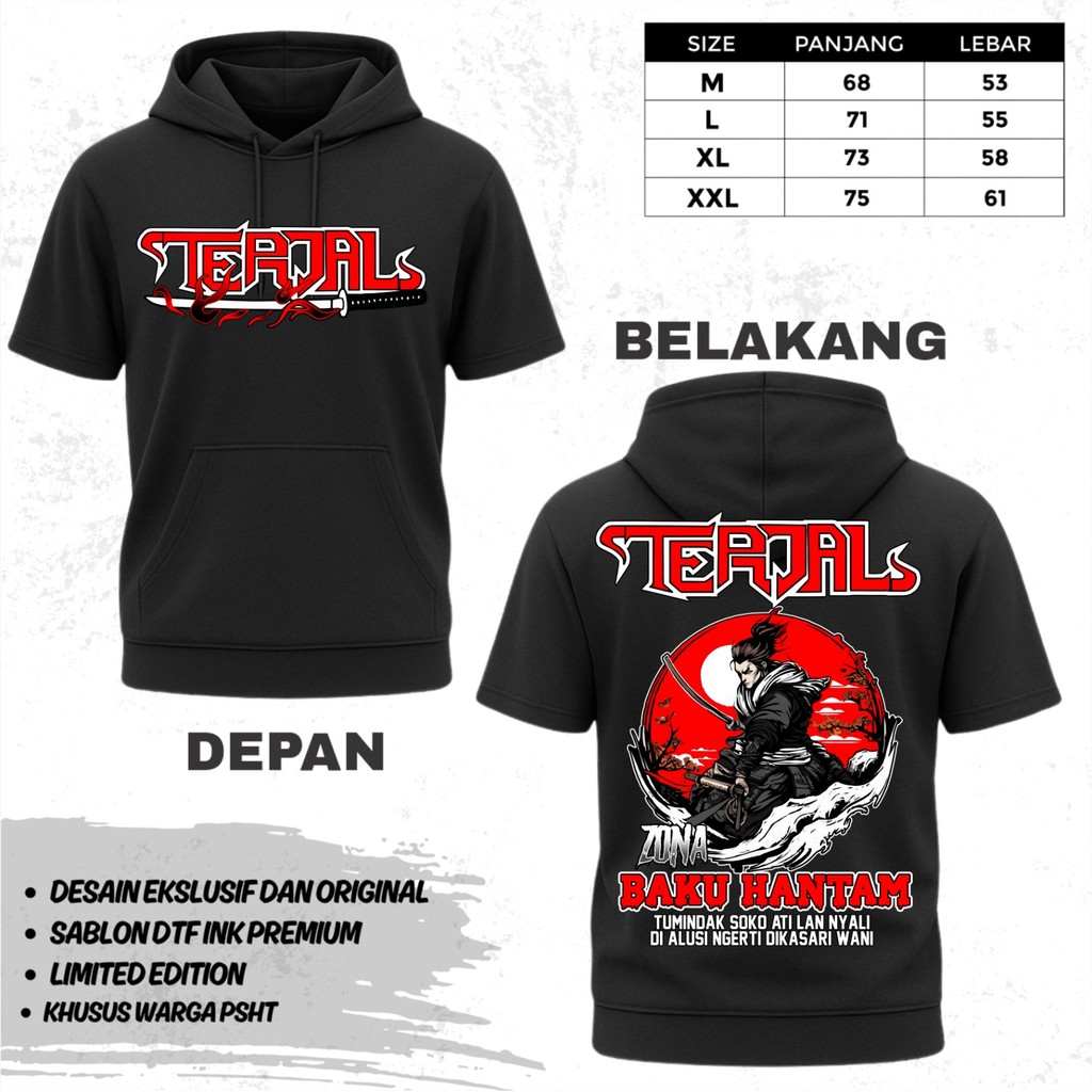 Ts Hoodie Psht Terate 1922 Terjal Zona Baku Hantam Sablon Premium Dtf Asyawil Store