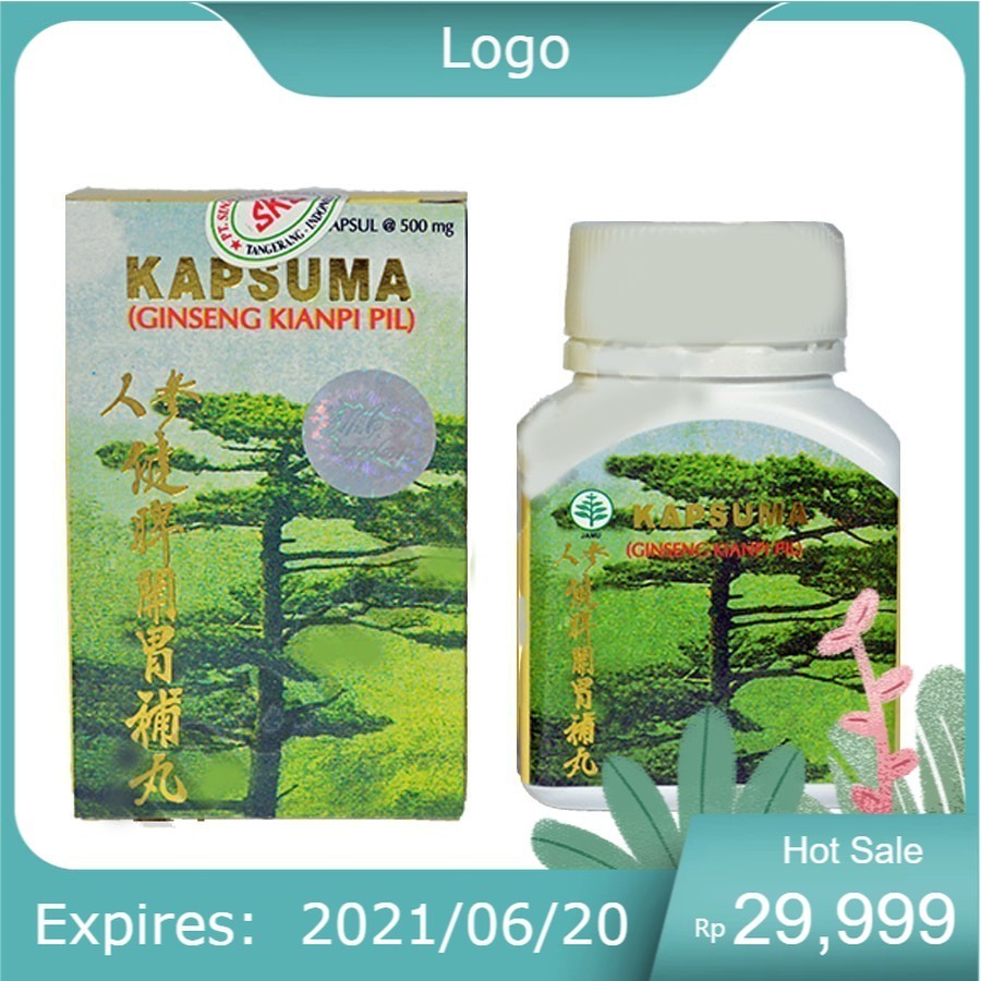 

wellcome to my shop [NSCO] Kapsuma (Ginseng Kianpi Pil) 60'S BPOM - Penambah Nafsu Makan, Obat Penggemuk Badan originalkianpi