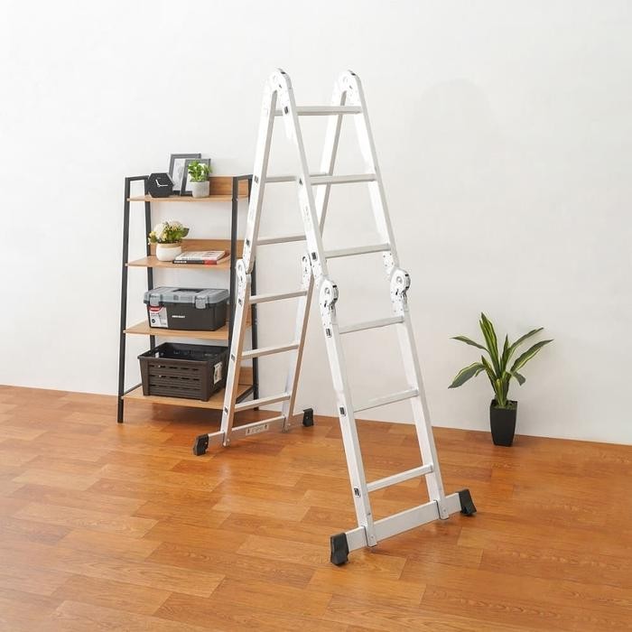 Tangga Lipat Aluminium KRISBOW 3 Meter Tangga Lipat Multifungsi