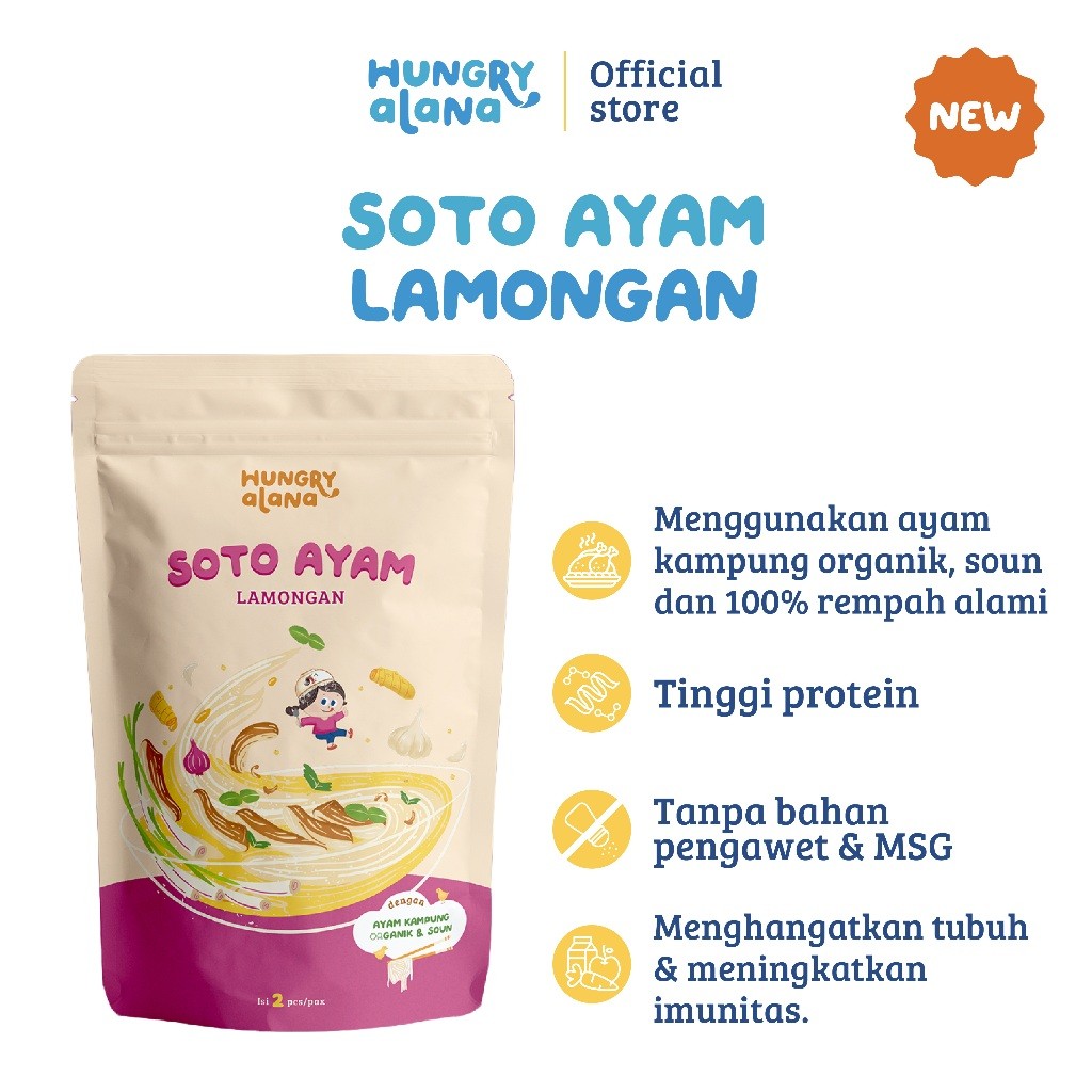 

Hungry Alana - Soto Ayam Lamongan - Kids Friendly - Ready To Eat