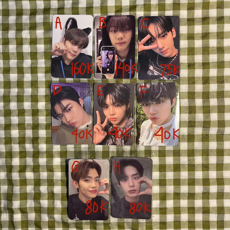 PC Photocard ZB1 Zerobaseone Album Youth in The Shade YITS Gyuvin Jiwoong Taerae Yujin Gunwook zero 
