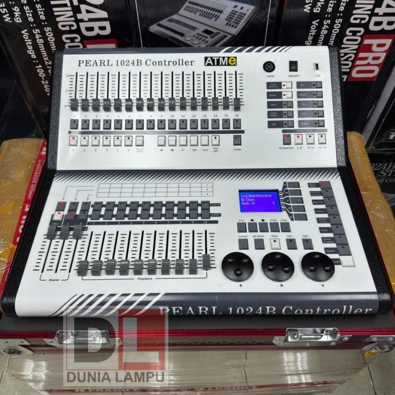 Pearl 1024B Minipearl 1024B warna putih dmx lighting controller parled beam fresnel led