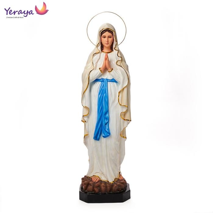 SALE Patung Rohani Bunda Lourdes Putih 1 Meter Pajangan Katolik Dekorasi Rumah Goa Maria