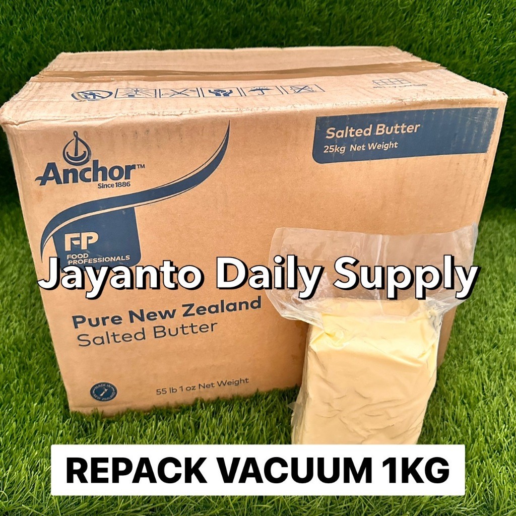 

Anchor Salted Butter 1KG Repack / Pure Butter Import New Zealand - 100% Halal