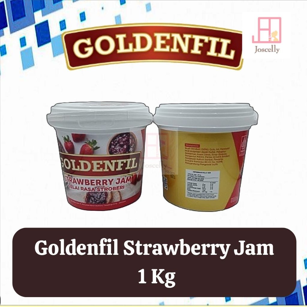

JOSCELLY.ID GOLDENFIL Strawberry Jam / Selai Stroberi 1kg / 1 kilogram