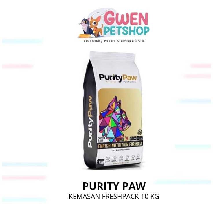 (EKSPEDISI) PURITY PAW 10 KG --- Super Premium Cat Food 10 Kg / All Life Stages / Made in Europe