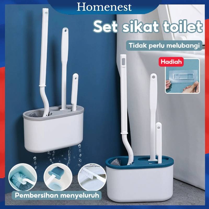 Sikat Kloset Duduk/Jongkok 3IN1 Sikat Pembersih Toilet / Toilet Brush / Sikat WC