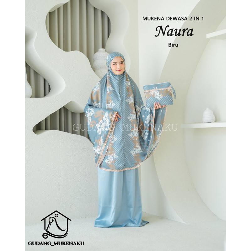 Mukena Dewasa Bahan Silky Premium Travel 2in1 Renda Gold Import Mewah Cantik Jumbo By Gudang MukenaK