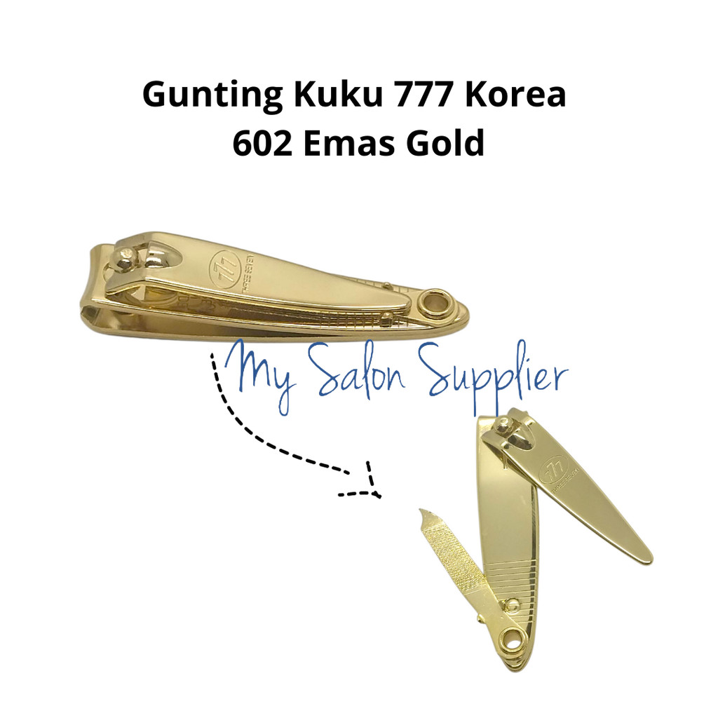 Gunting Kuku 777 Korea 602 Emas Kecil (diskon)