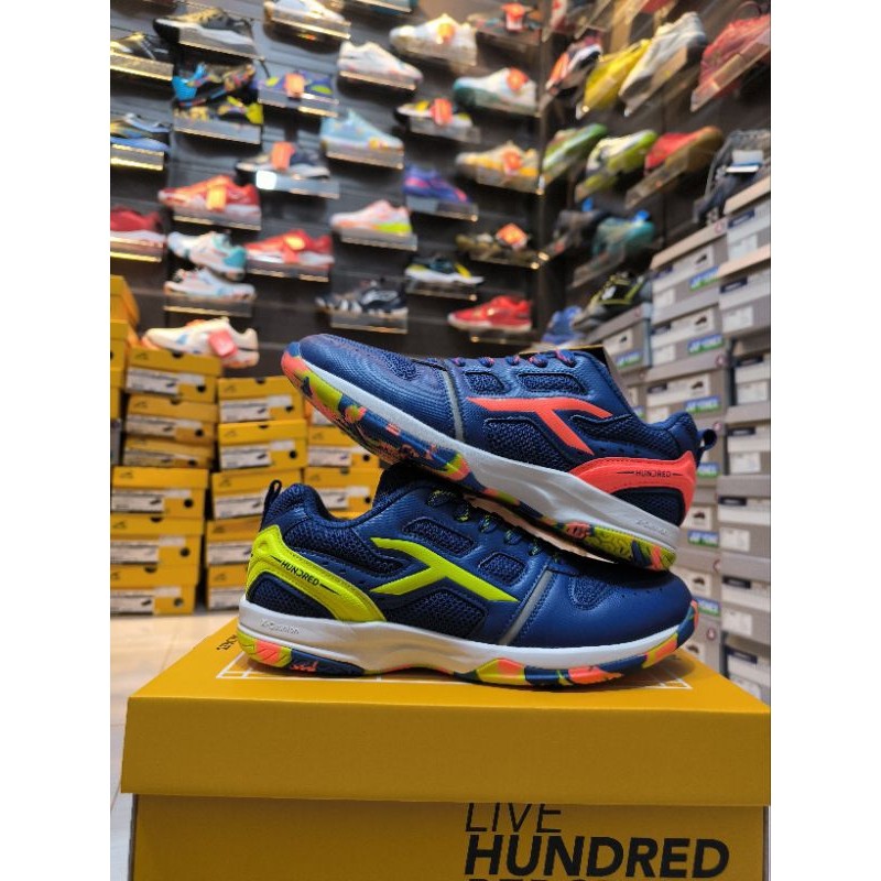 sepatu badminton HUNDRED BLAST FREE KAOS KAKI Sepatu badminton pria wanita original CO