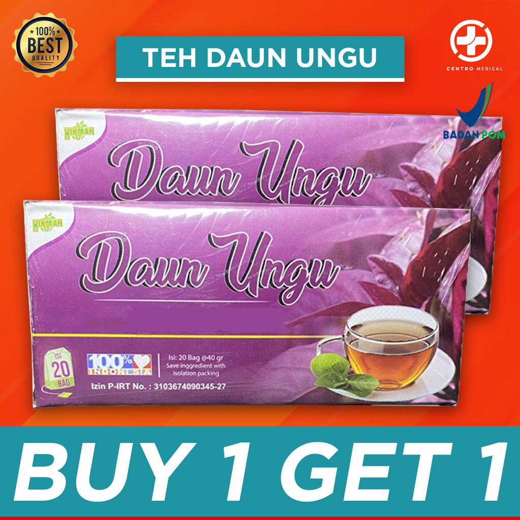 

[BUY 1 GET 1] Teh Celup Daun Ungu Teh Herbal Mengatasi Wasir / Ambeien