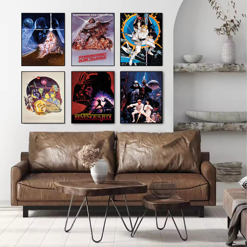 

Retro Classic Planet Movies Poster Print Canvas Art Pictures Home for Living Room Bedroom Wall Modern Decor Frameless Painting