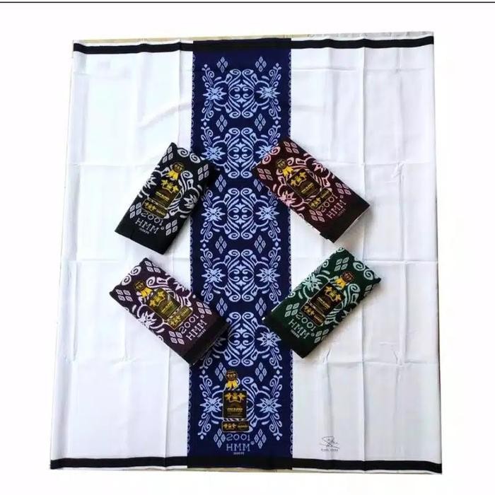 SARUNG SAMARINDA HMM POLOS PUTIH