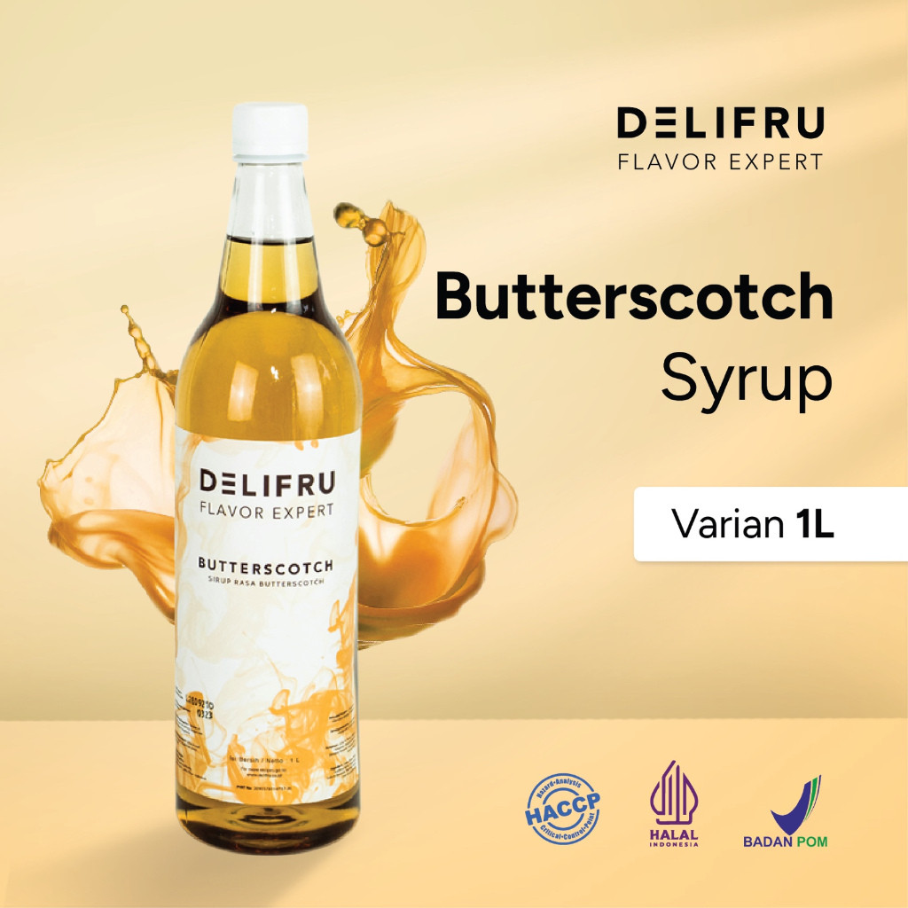 

Syrup Butterscotch Delifru 1 Liter - Sirup Butterscotch Premium