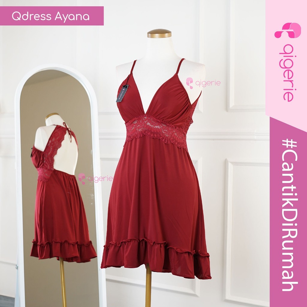 NOFOSHOP AYANA QIGERIE | Lingerie | Baju Dinas Malam Sexy | Baju Tidur Wanita Dewasa | Daster Kekini