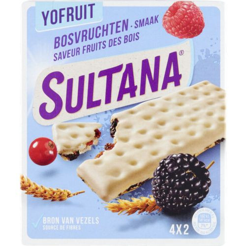

Wafers Sultana Yufruit Bosvruschten 4 X 2