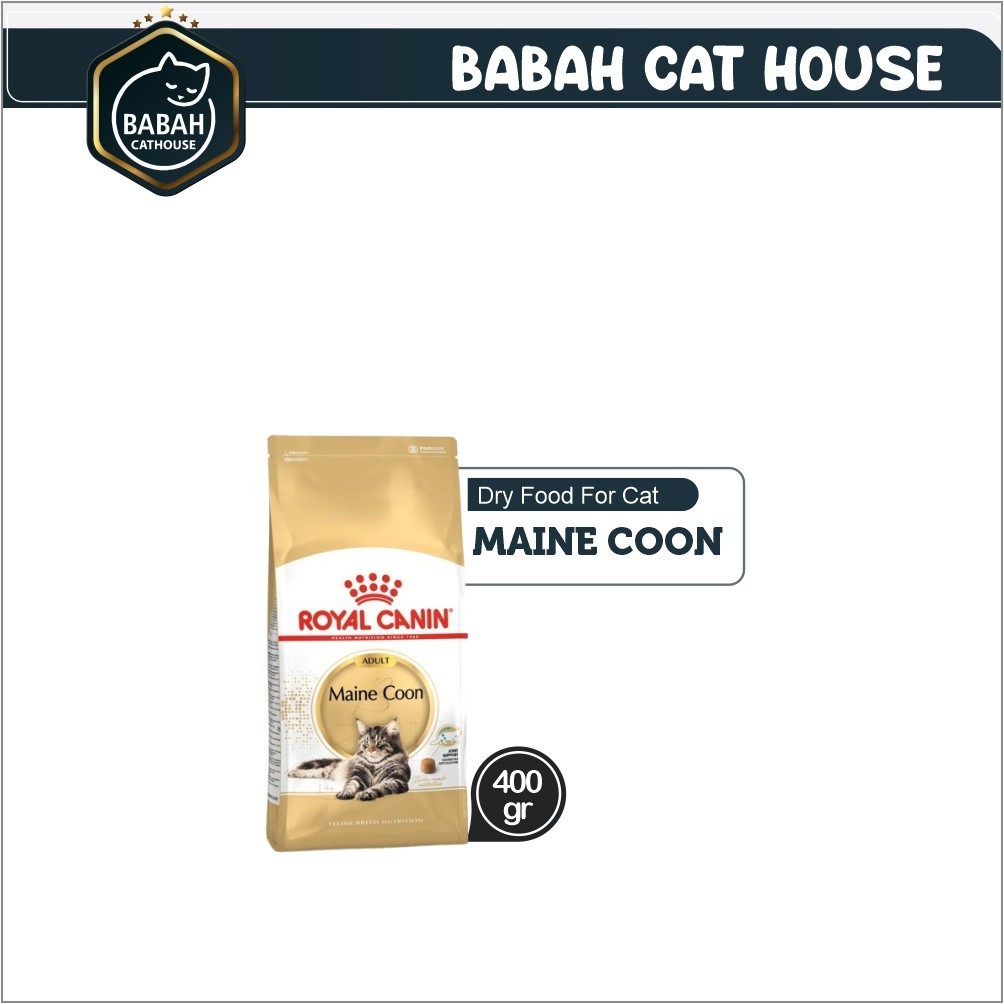 400gr ROYAL CANIN ADULT MAINECOON cat food makanan kucing rc main coon untuk dewasa ras besar bulu p