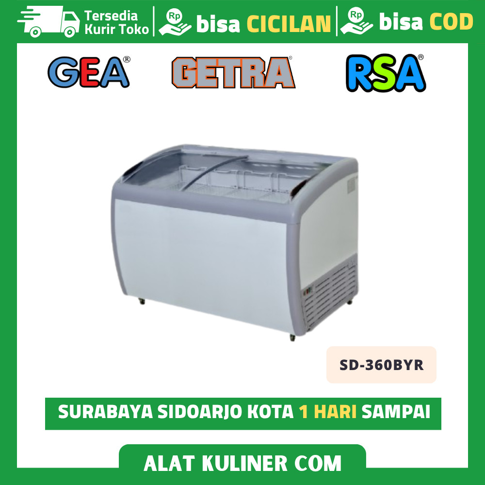 Showcase Pendingin Minuman GEA SD-360BYR Kulkas Pendingin Kapasitas 360 Liter