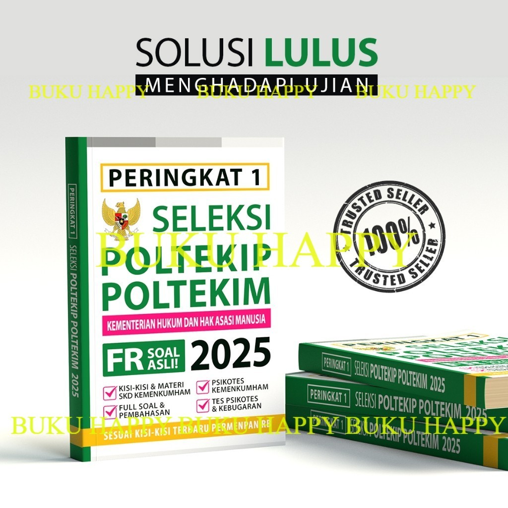 Buku Kedinasan POLTEKIP POLTEKIM 2025 - Soal dan Pembahasan