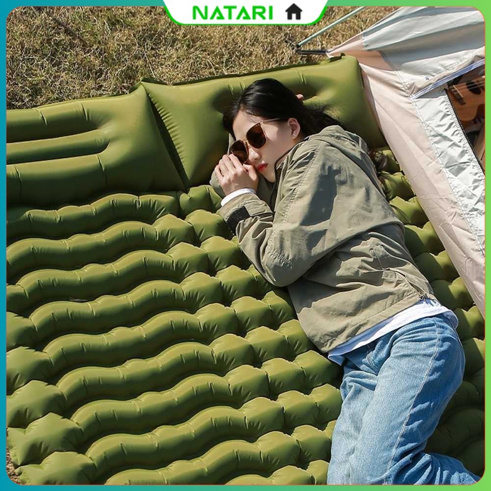 Kasur Matras Angin Double Inflatable Moistureproof Foldable - HQ-200