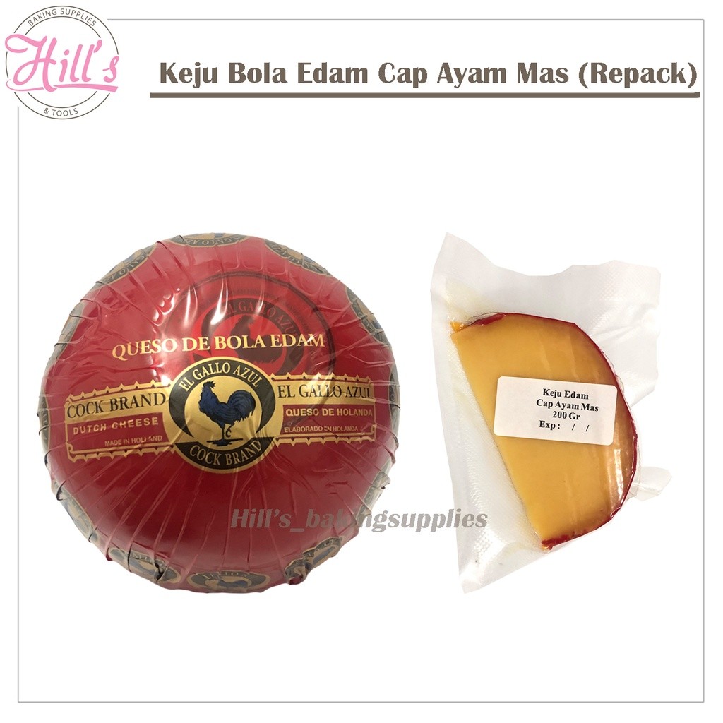 

PROMO MURAH !!! KEJU EDAM 100 GR & 200 GR / BOLA CAP AYAM EMAS CHEESE BALL APEL UTUH 100GR 200GR