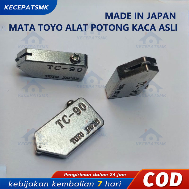 

【Kecepatan】Alat pemotong kaca toyo Tc 90 Mata pisau potong kaca alat potong kaca original mata pisau kaca asli made in japan/Mata potong kaca Toyo Tc 90 Alat pemotong kaca pisau potong kaca alat potong kaca keramik
